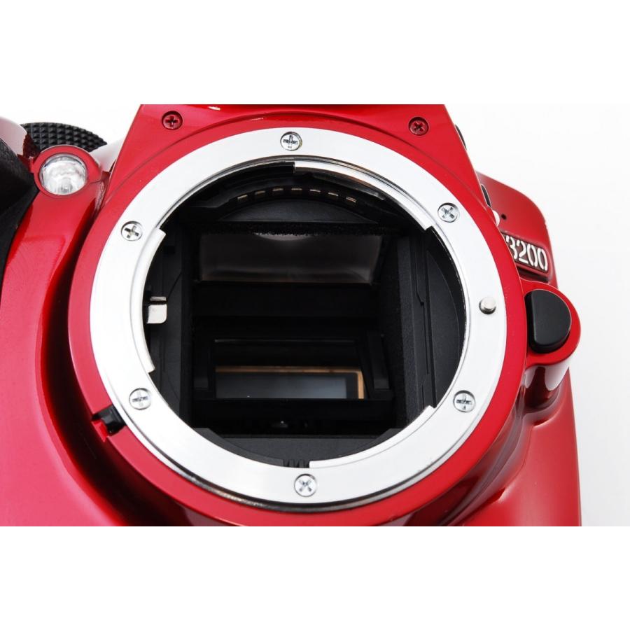 希少レッド⭐ダブルレンズセット Nikon D3200⭐S回数少⭐一眼レフ 美品 ニコン Nikon D3200 ダブルズームセット レッド 美品 一眼レフSD