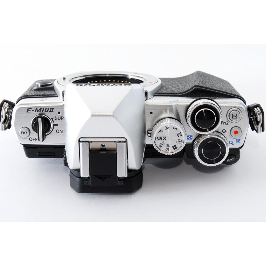 オリンパス OLYMPUS OM-D E-M10 Mark II レンズセット シルバー 美品