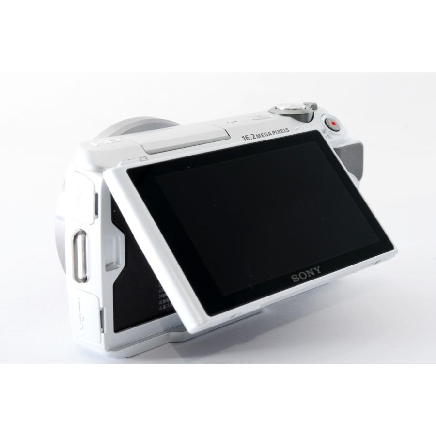 SONY ソニー Nex-C3 レンズキット ホワイト 美品 チルト可動式