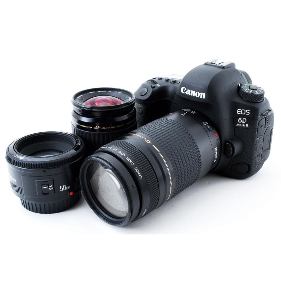 日本限定 6D EOS Canon - Canon Mark 標準&望遠&単焦点トリプルレンズ