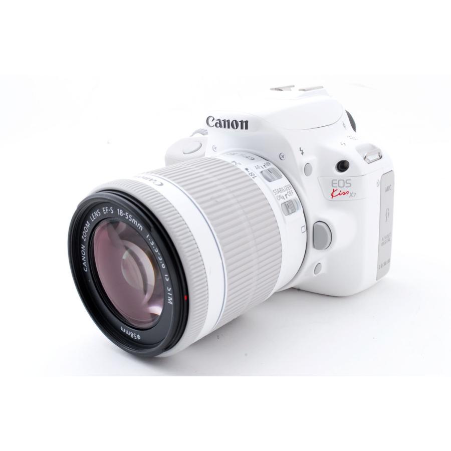 キヤノン Canon EOS Kiss X7 レンズキット ホワイト SDカード付き  