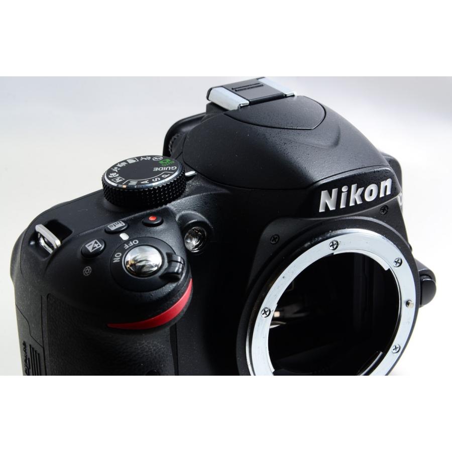 ニコン Nikon D3200 レンズキット ブラック 美品 一眼レフSDカードストラップ付き <プレゼント包装承ります>｜camera-fanksproshop｜04