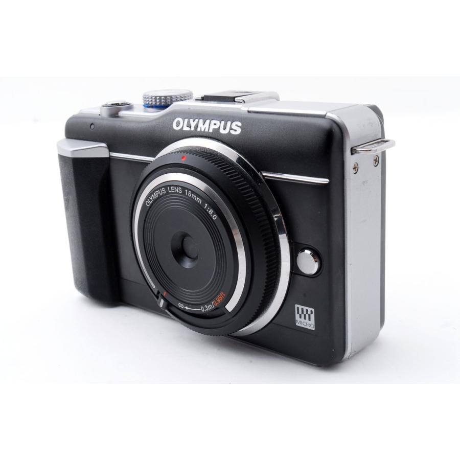 オリンパス OLYMPUS E-PL1 ブラック レンズセット 美品 SDカード付 <プレゼント包装承ります>｜camera-fanksproshop