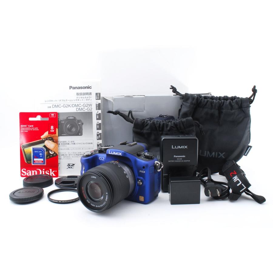Panasonic パナソニック DMC-G2 ブルー レンズキット 希少品 美 Panasonic パナソニック DMC-G2 ブルー レンズキット 希少品 美