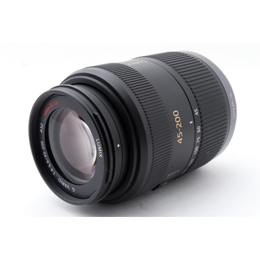 パナソニック Panasonic H-FS045200 G VARIO 45-200mm F4-5.6 MEGA O.I.S 美品 フィルター付き  望遠 ズーム <プレゼント包装承ります>｜camera-fanksproshop｜02