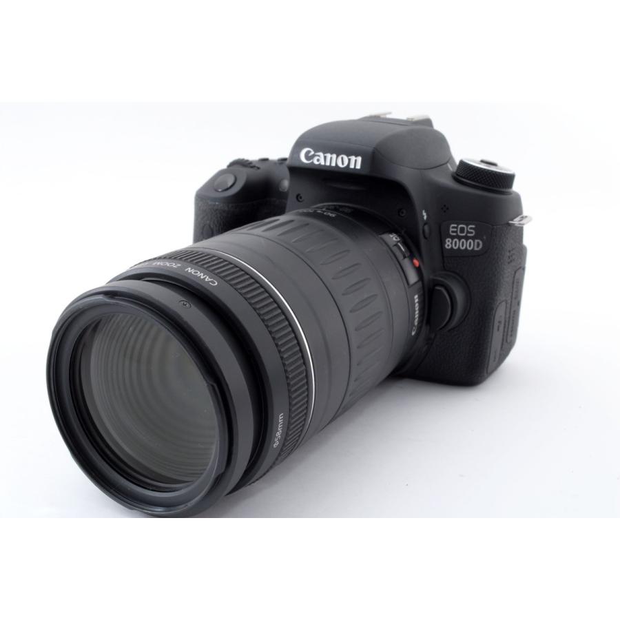 キヤノン Canon EOS 8000D 標準&超望遠ダブルズームセット 美品 SD