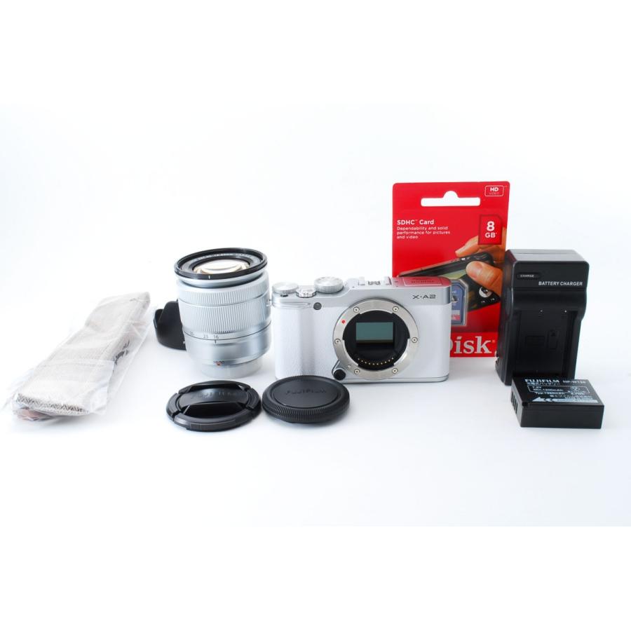フジフィルム FUJIFILM X-A2 レンズキット ホワイト 美品 レンズ