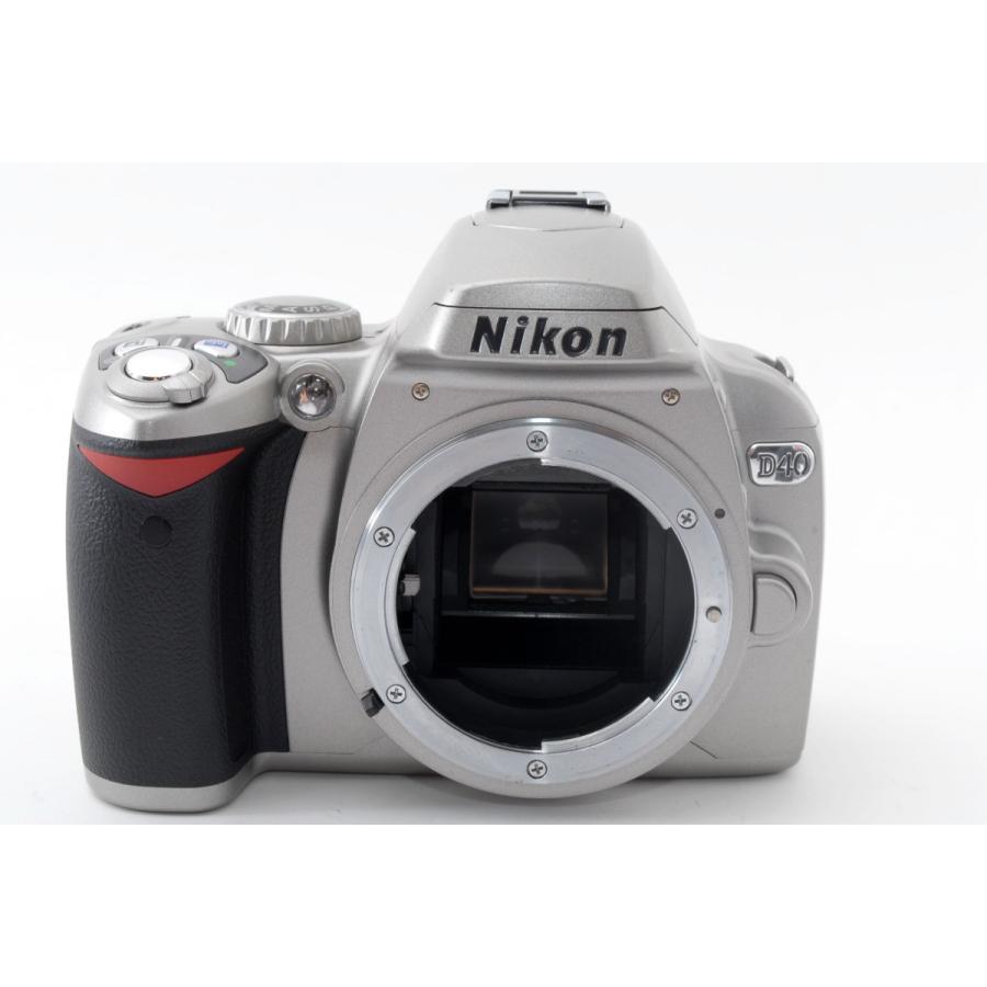 ニコン Nikon D40 ダブルズームセット シルバー 美品 SDカード ニコン Nikon D40 ダブルズームセット シルバー 美品 SDカード