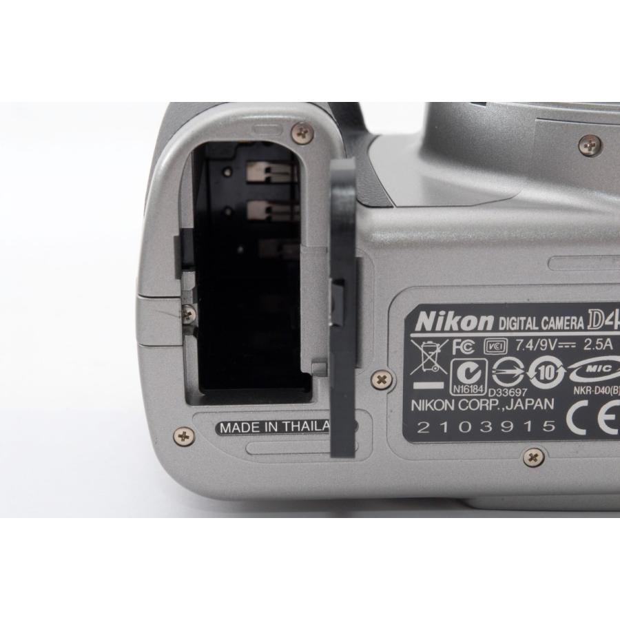 ニコン Nikon D40 ダブルズームセット シルバー 美品 SDカード ニコン Nikon D40 ダブルズームセット シルバー 美品 SDカード