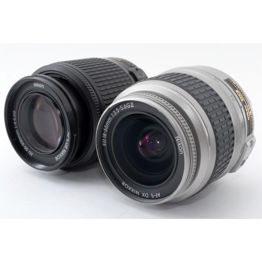 ニコン Nikon D40 ダブルズームセット シルバー 美品 SDカード ニコン Nikon D40 ダブルズームセット シルバー 美品 SDカード