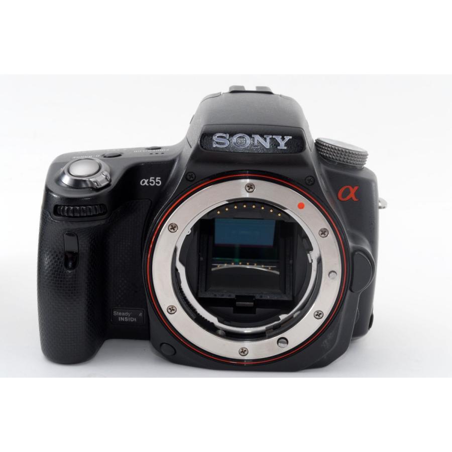 ★★驚愕の高速連写！　ソニー　α55　ダブルレンズセット　動作絶好調！ SONY ソニー α55 SLT-A55V 標準・望遠ダブルズームセット 美品