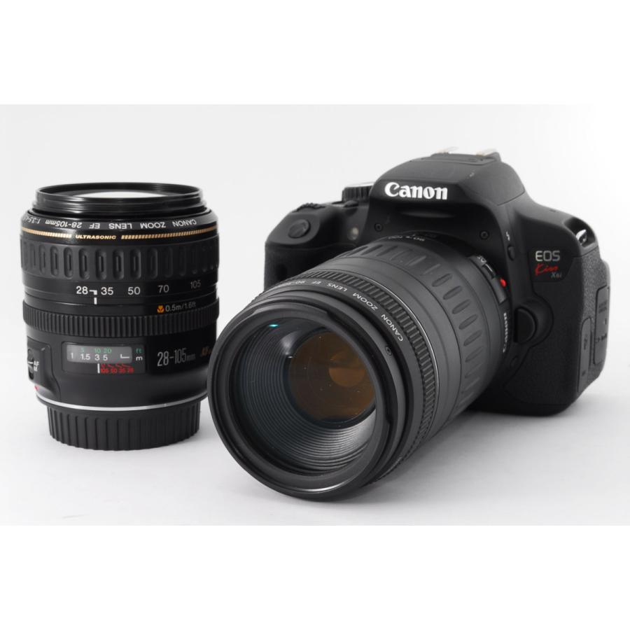 在庫僅少】 キヤノン Canon EOS Kiss X6i 標準望遠ダブルズームセット