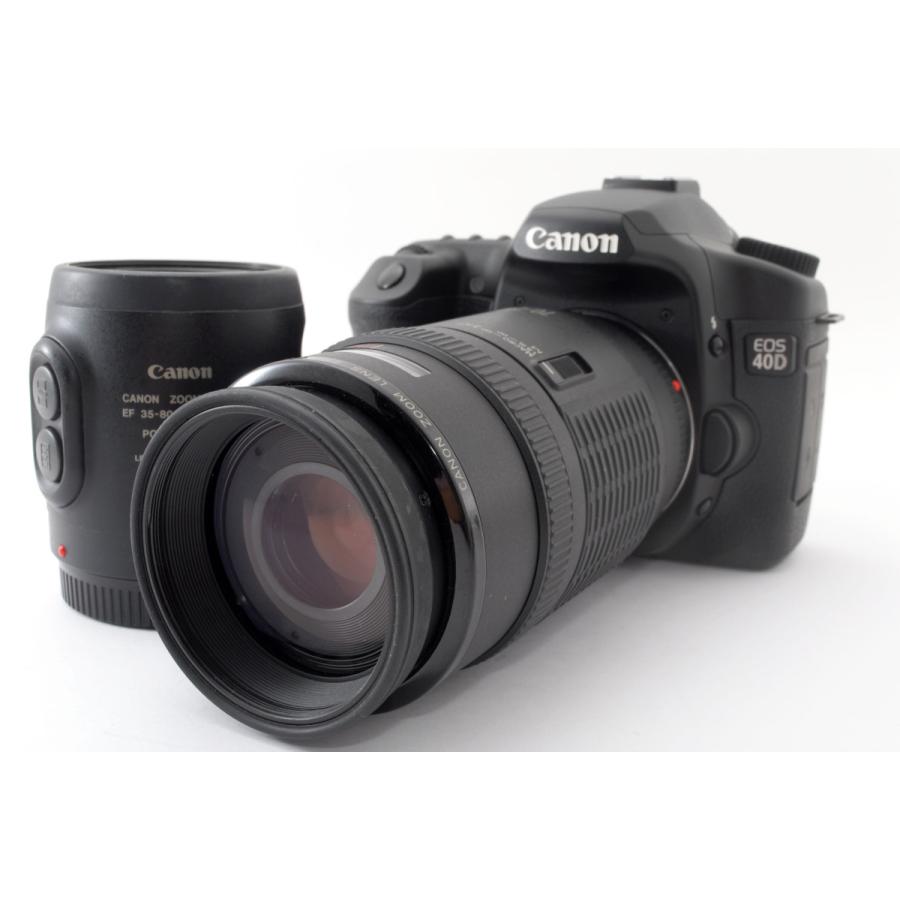キヤノン Canon EOS 40D ダブルズームセット 美品 ストラップ付き 