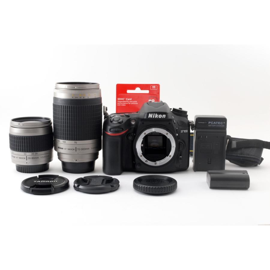 ニコン Nikon D7100 標準&超望遠ダブルズームセット 美品 SDカードストラップ付き :832:カメラFanks-PROShop