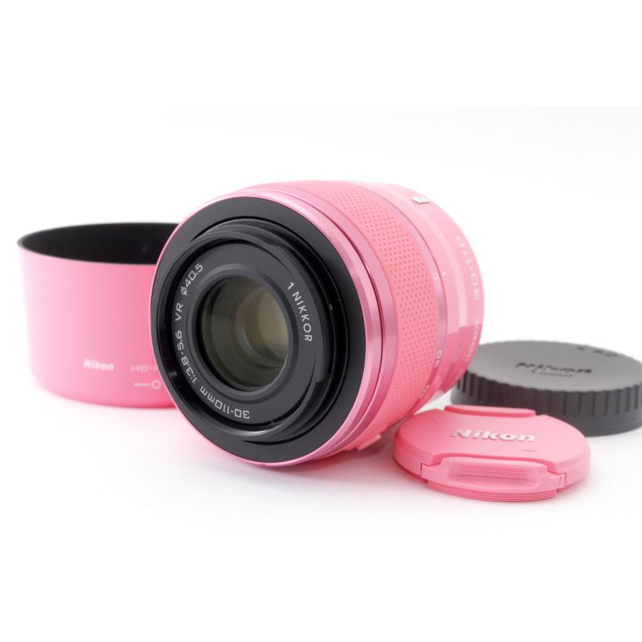 ニコン Nikon 1 NIKKOR 30-110mm f/3.8-5.6 VR ピンク 美品 レンズ