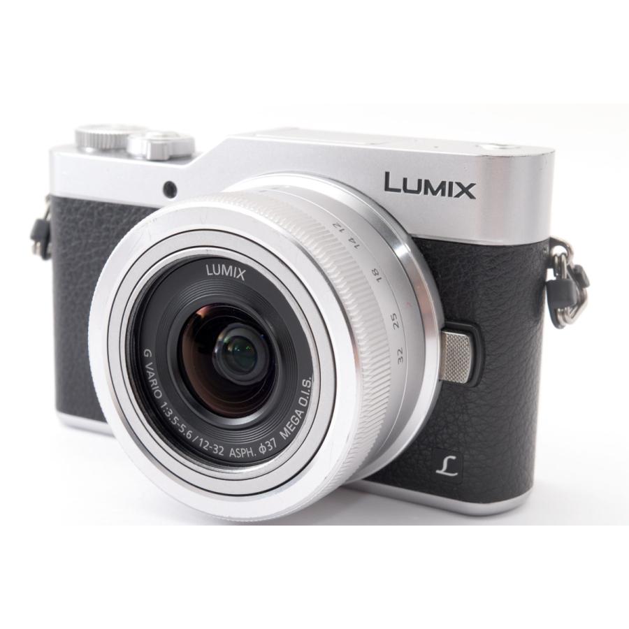 パナソニック Panasonic DC-GF9 レンズセット シルバー 美品 4K動画記録・スマホへ転送・自分撮り・小型 microSDカードストラップ付き