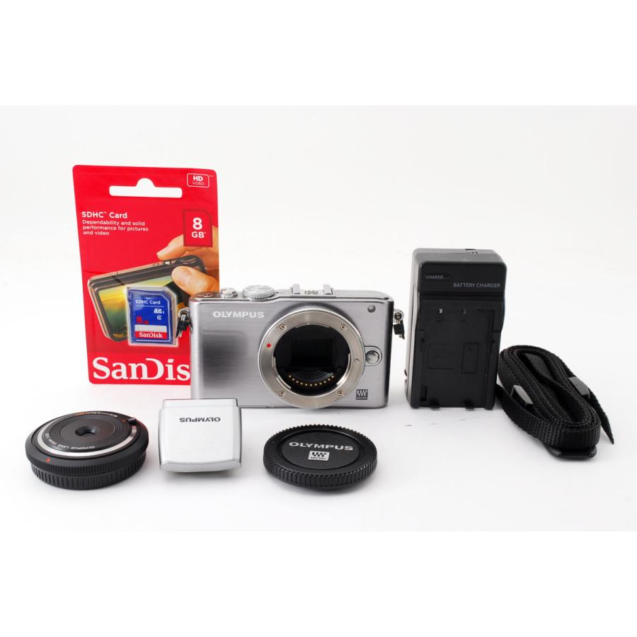 オリンパス（OLYMPUS） OLYMPUS Pen E-PL3 フラッシュ シルバー 美品
