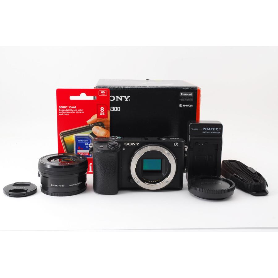 SONY α6300 a6300 ILCE-6300 ブラック レンズキット 美品 Wi-Fi
