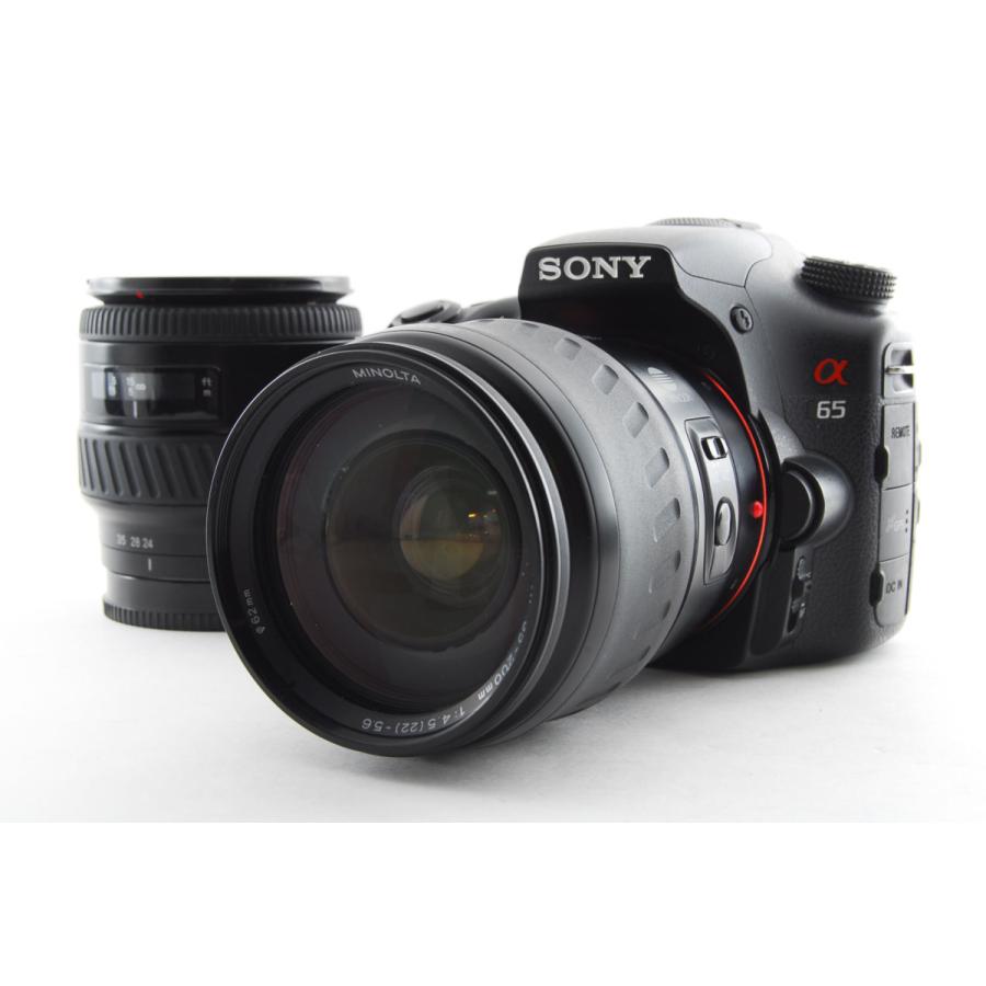 SONY α65 SLT-A65V デジタル一眼 ボディ+レンズ3本セット
