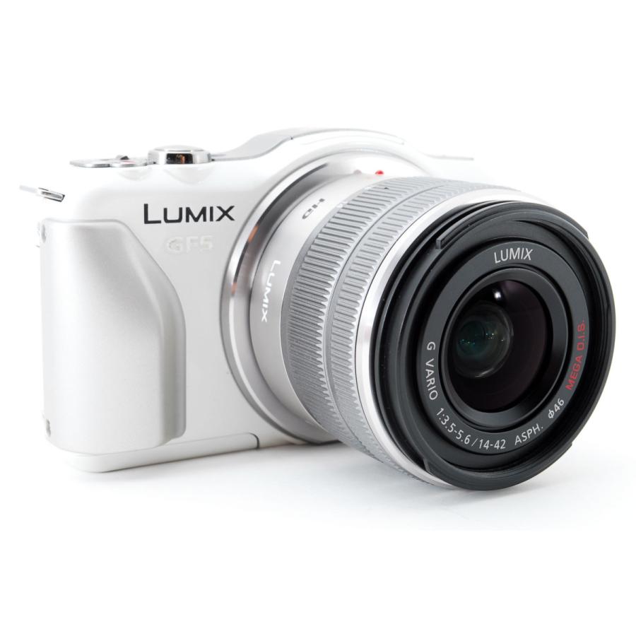 Panasonic パナソニック Lumix DMC-GF5 シェルホワイト レンズ