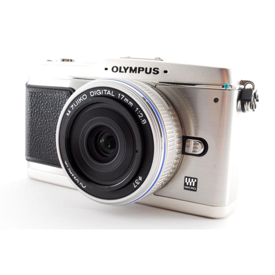 オリンパス OLYMPUS E-PL7 シルバーボディ 17ｍｍ 2.8 黒 パンケーキ