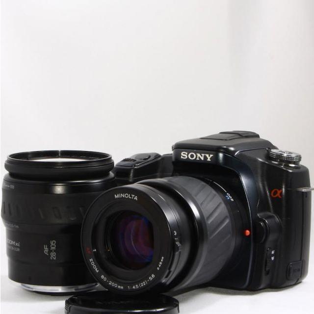 SONY α100 デジタルカメラ レンズ2本付き CONTAX ソニー SONY α100 ダブルレンズセット [984 : カメラ