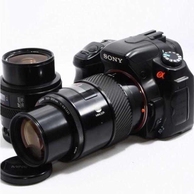 ダブルレンズ SONY α200 レンズセット ソニー デジタル一眼レフ カメラ CONTAX（コンタックス） SONY α200 ダブルレンズセット 良品 動作確認