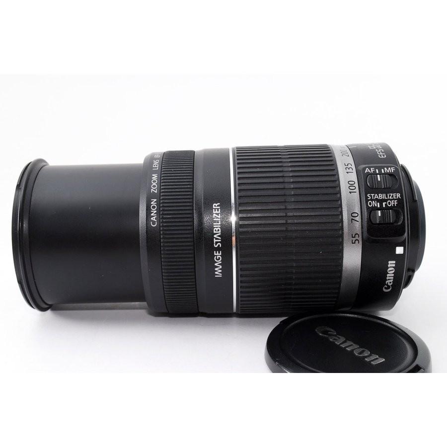 Canon EFS55-250mm ズームレンズ 美品 キヤノン 望遠レンズ 未使用品 保証 CANON EF-S 55-250mm F4-5.6