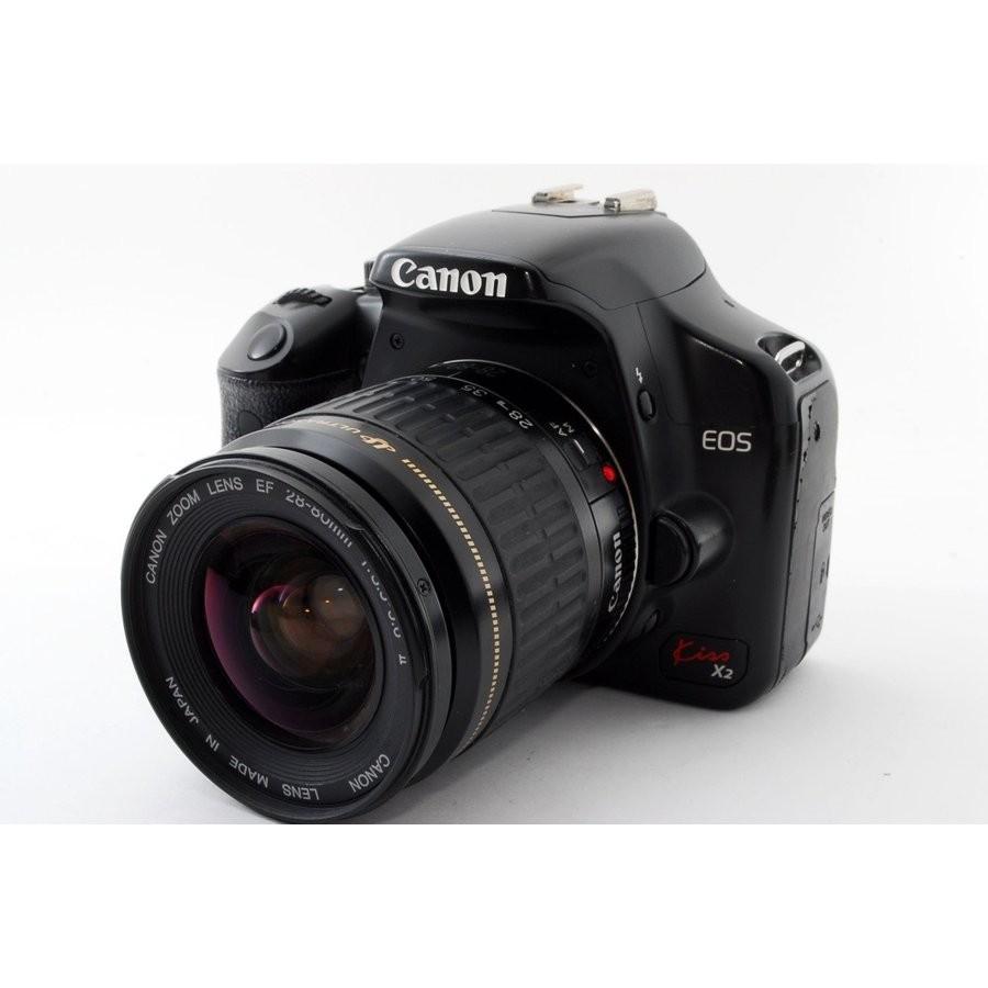 キヤノン Canon EOS Kiss X2 レンズセット 美品 SDカード キヤノン