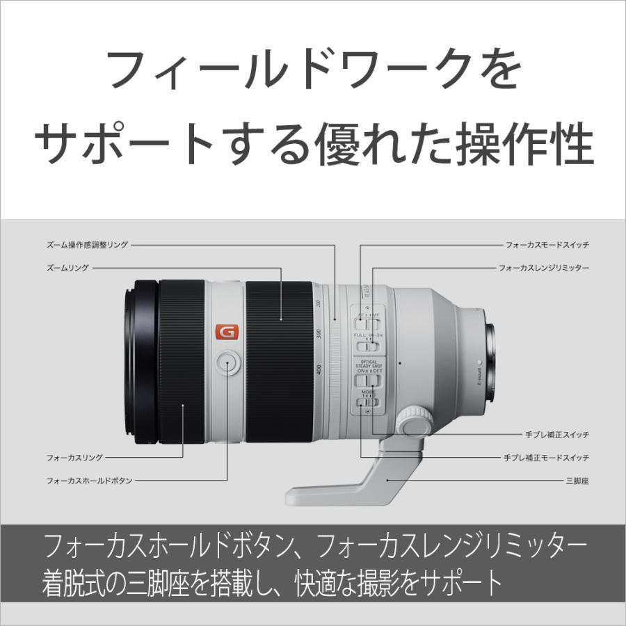 [新品]SONY ソニー FE100-400mm F4.5-5.6 GM OSS  SEL100400GM｜camera-no-ohbayashi｜09