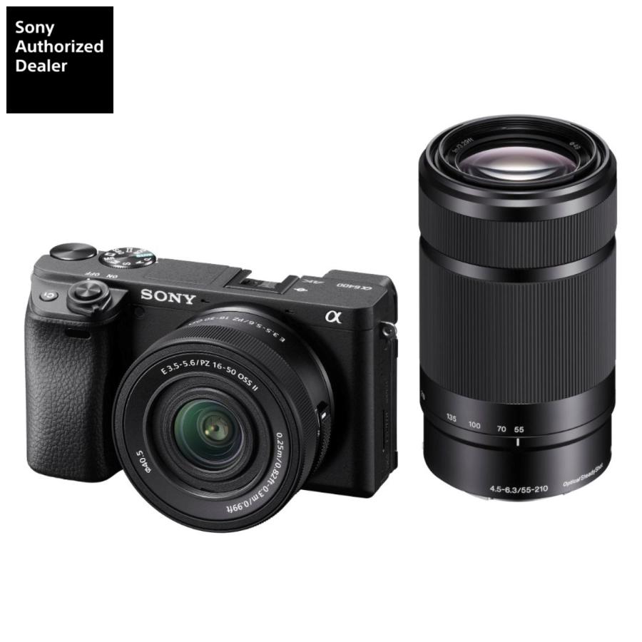 α6000 [新品]SONY ソニー α6400 ダブルズームレンズキット ブラック