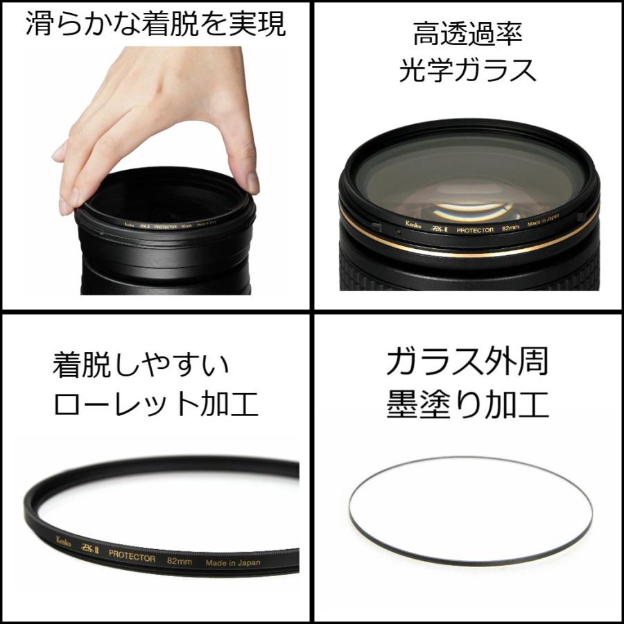 ケンコー 55mm ZX II プロテクター レンズ保護フィルター レンズ