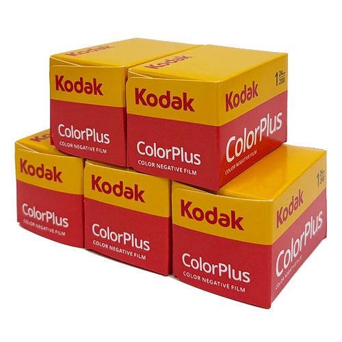 Kodak カラーネガフィルム ColorPlus 200 24EX 5本セット [コダック 35mmカラーフィルム カラープラス 200 24枚撮 5本セット]【2026年11月期限】 | Kodak