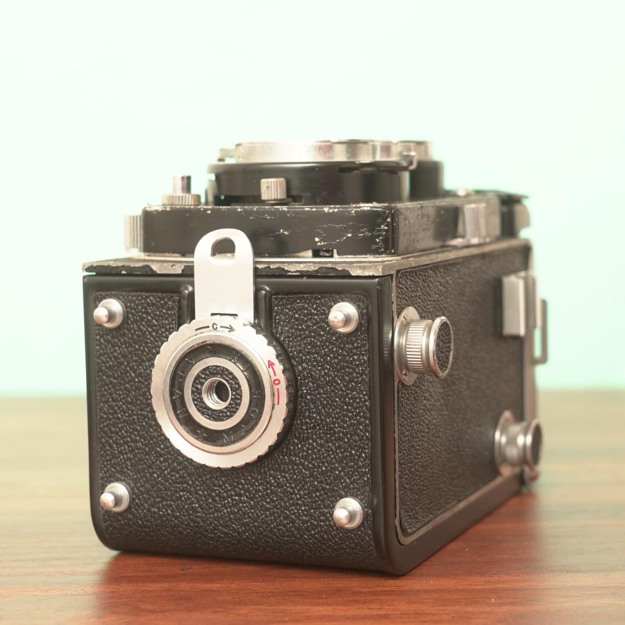 完動品◎RICOHFLEX NEW DIA 二眼レフ フィルムカメラ #55 二眼レフカメラ】RICOHFLEX New Dia 中判フィルム二眼レフカメラ