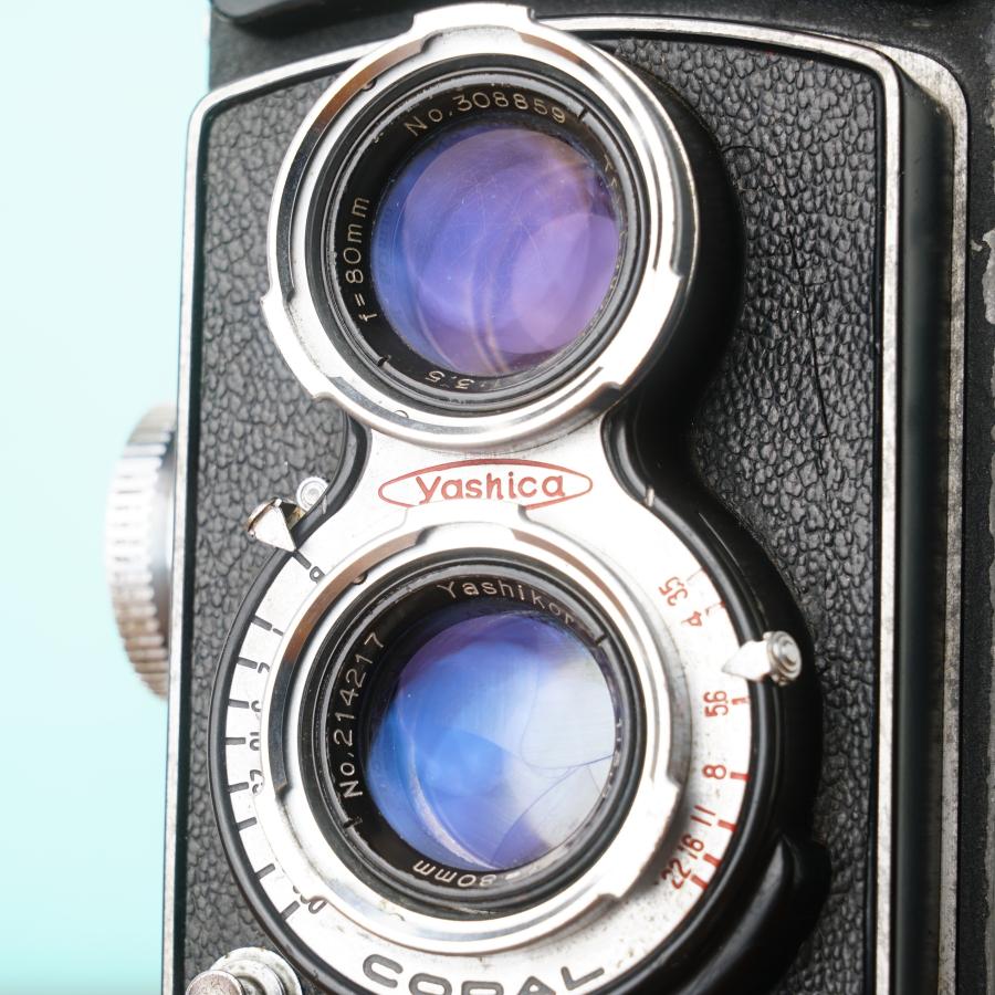 現状品】Yashica Flex C型 二眼レフカメラ☆ケース・フード付 二眼レフ
