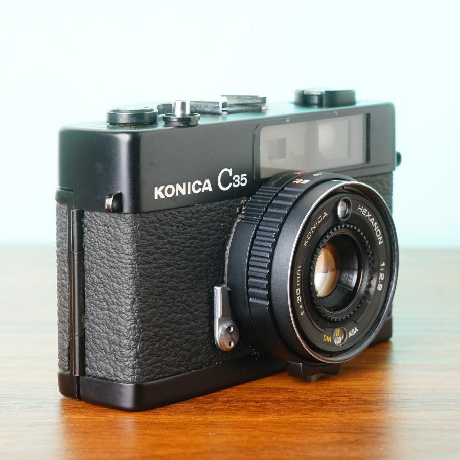 完動品◎KONICA C35 ブラック フィルムカメラ ケース付き #61 完動品◎KONICA C35 ブラック フィルムカメラ ケース付き #61 完動品◎