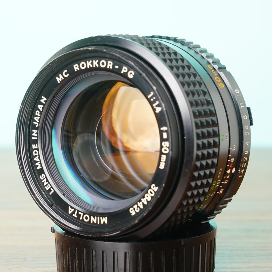 完動品◎ミノルタSRT SUPER ブラック ROKKOR 50mm f1.4 48/425の画像