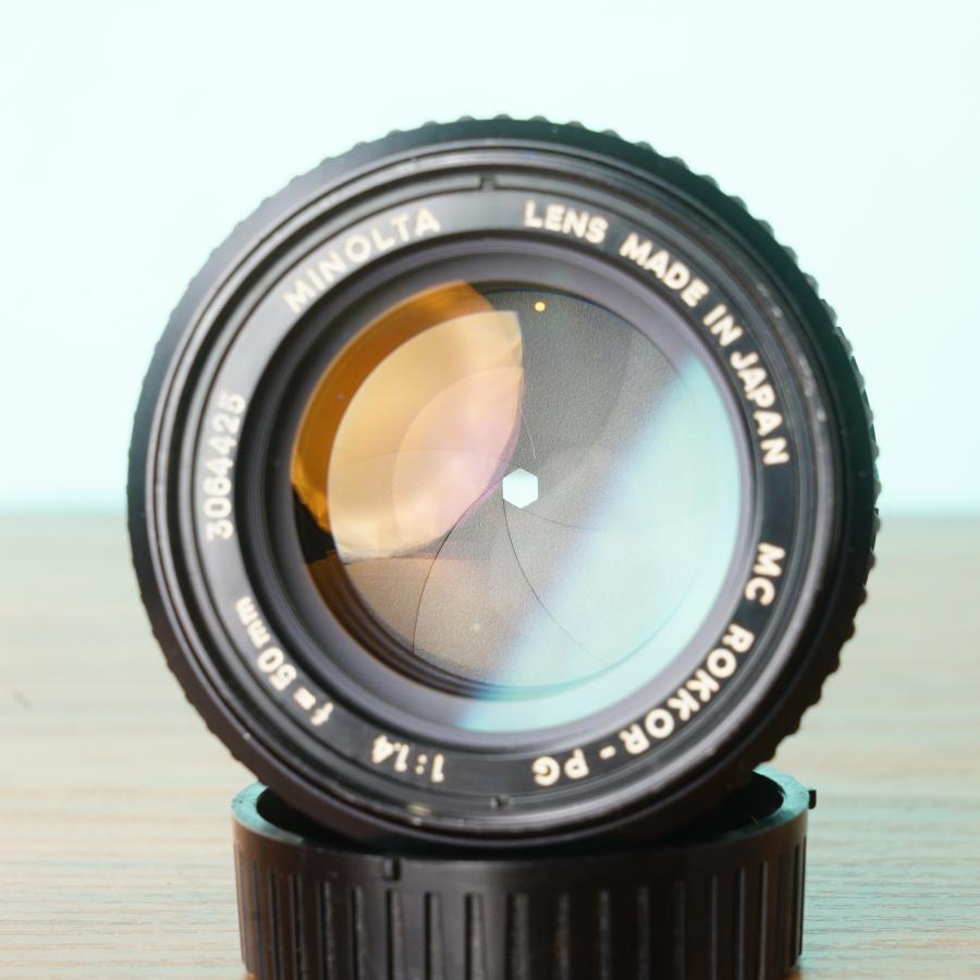 完動品◎ミノルタSRT SUPER ブラック ROKKOR 50mm f1.4 48/425の画像