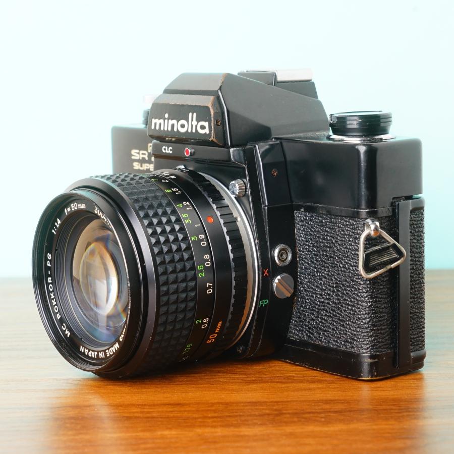 完動品◎ミノルタSRT SUPER ブラック ROKKOR 50mm f1.4 48/425の画像
