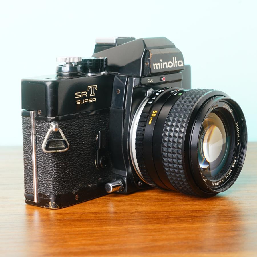 完動品◎ミノルタSRT SUPER ブラック ROKKOR 50mm f1.4 48/425の画像