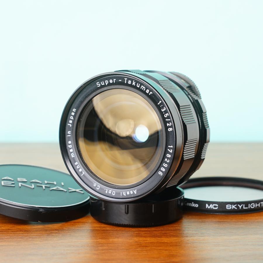 送料無料 初期型 Super-Takumar 28mm F3.5 ペンタックス ペンタックス Super Takumar 28mm f3.5 前期 オールドレンズ #52