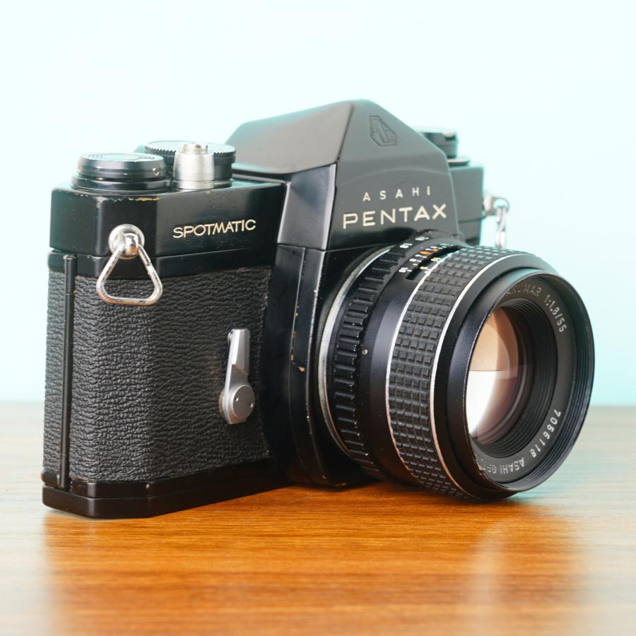 [美品]完動品◎ペンタックスSP ブラック 55mm f1.8 フィルムカメラ ペンタックス 完動品◎ペンタックスSP ブラック 55mm f1.8