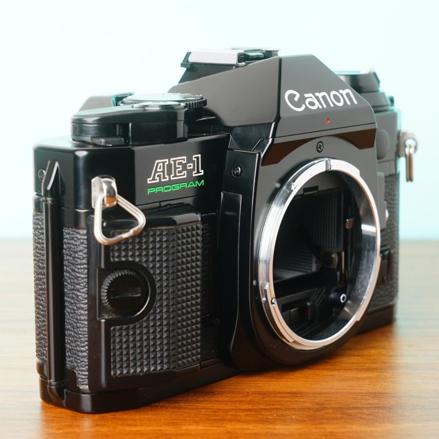 CANON AE-1 PROGRAM ブラック 動作品 キヤノン [美品] 完動品◎Canon AE-1 Program ブラック ボディ