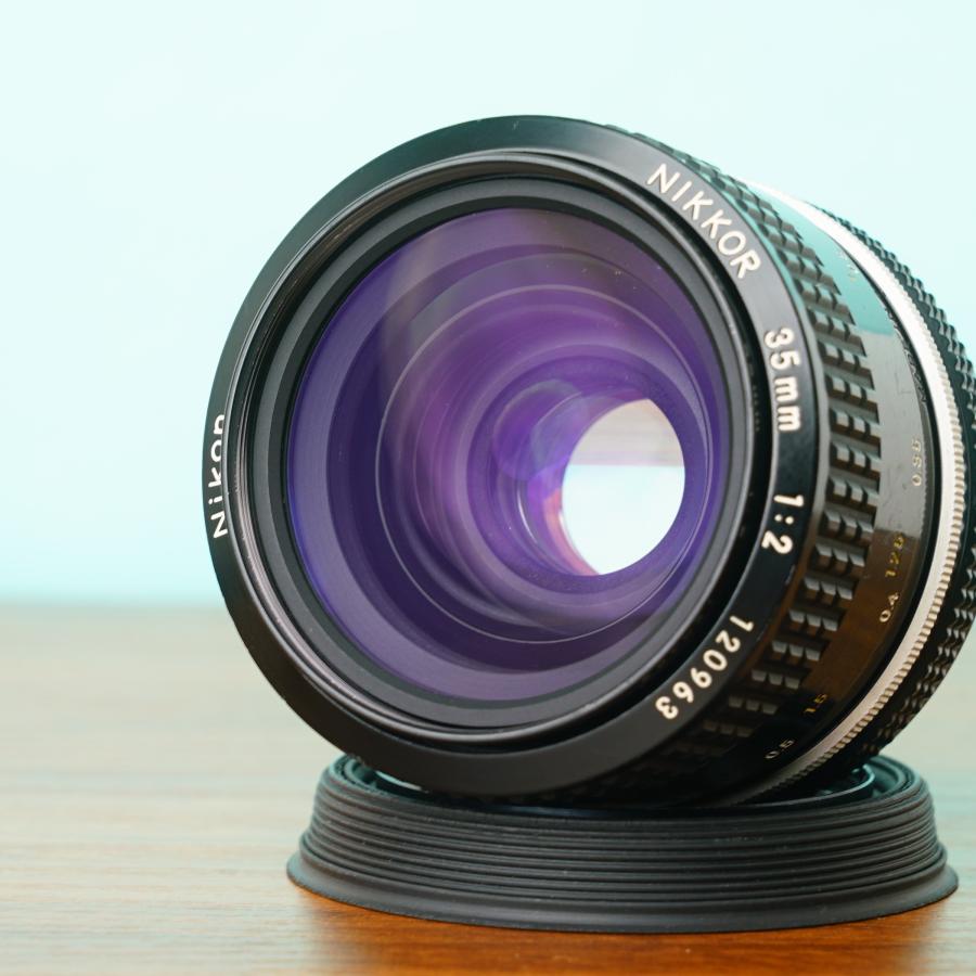 ニコン（Nikon） Ai Nikkor 35mm F2 オールドレンズ 純正レンズフード