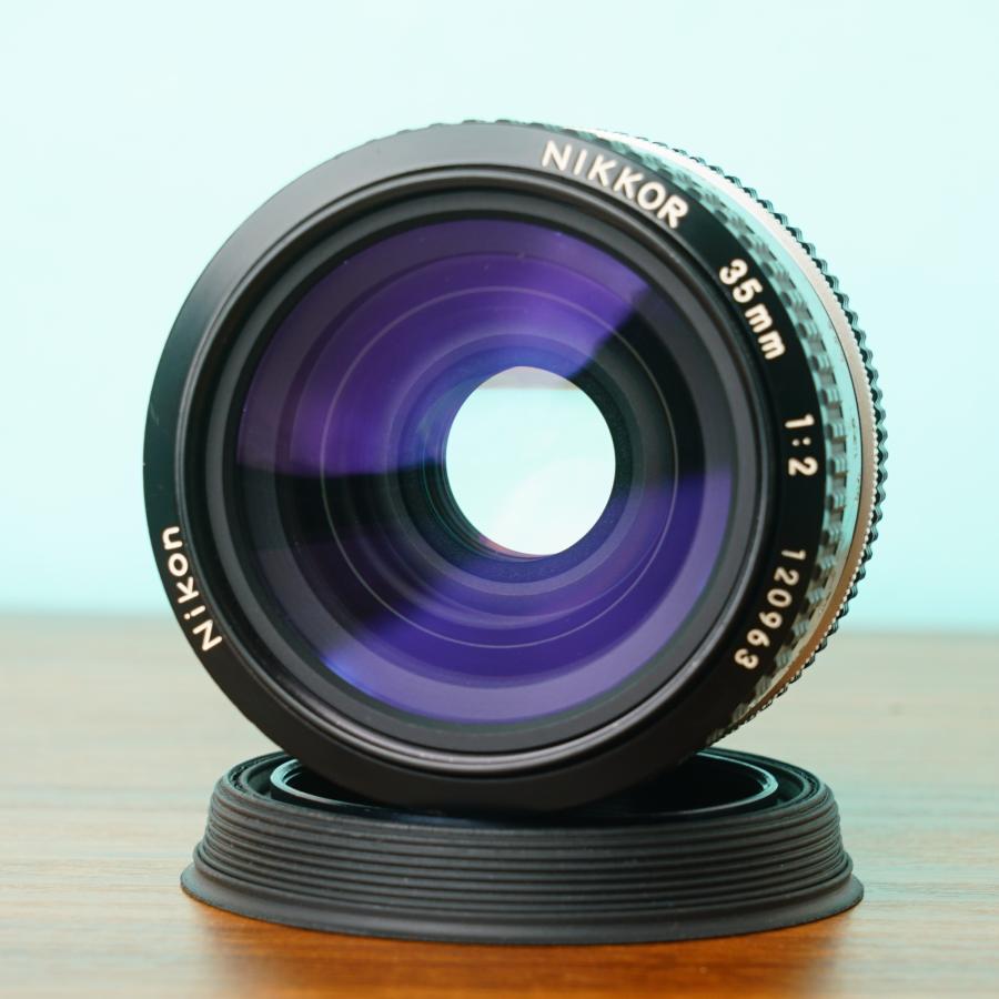 ニコン（Nikon） Ai Nikkor 35mm F2 オールドレンズ 純正レンズフード