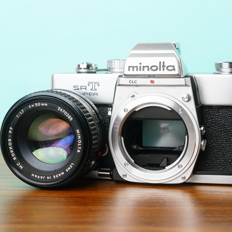 美品◎完動品◎ミノルタ SRT SUPER / MC ROKKOR-PF 50mm f1.7 13/85の画像