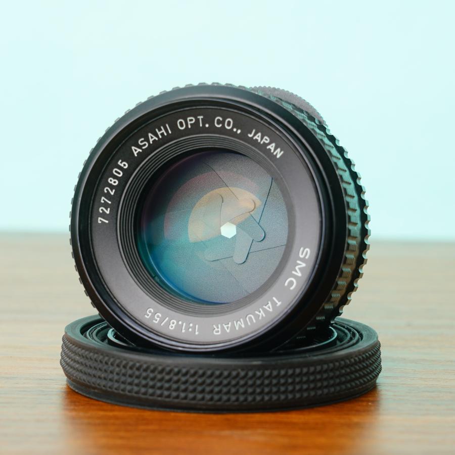 アサヒペンタックス SP SPOTMATIC／Takumar 55mm f1.8 ペンタックス 完動品◎ペンタックス SPF 55mm f1.8 フィルムカメラ 51