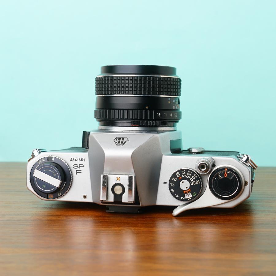 動作確認済 PENTAX SP +SMCタクマー 55mm f1.8 完動品 ペンタックス 完動品◎ペンタックス SPF 55mm f1.8 フィルムカメラ 51