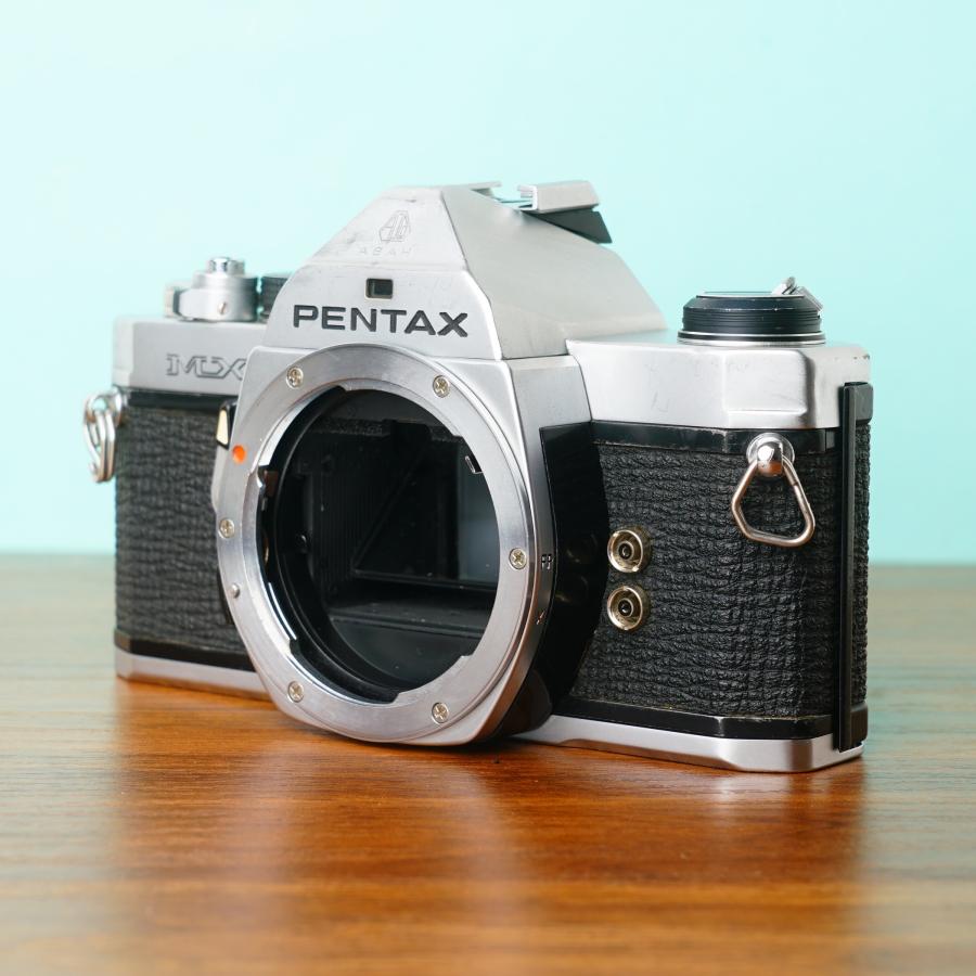 【完動品/モルト交換済】PENTAX MX シルバー ボディ 露出計動作 フィルムカメラ #73の画像