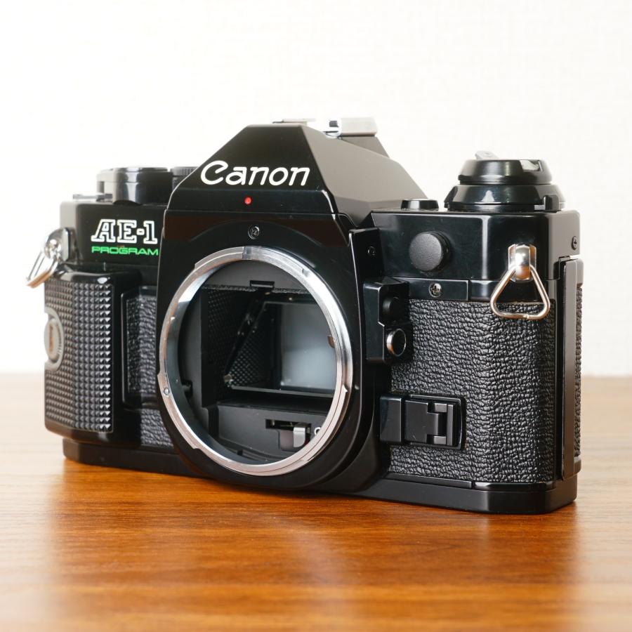 [美品] 完動品◎Canon AE-1 Program ブラック ボディ フィルムカメラ 防湿庫管理 03の画像